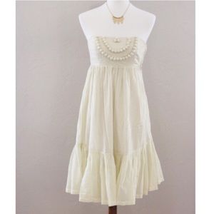 Ivory Strapless Dress